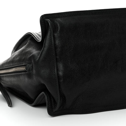 Prada Glace Calfskin Etiquette Shopping Bag Black Astrale 9 of 12
