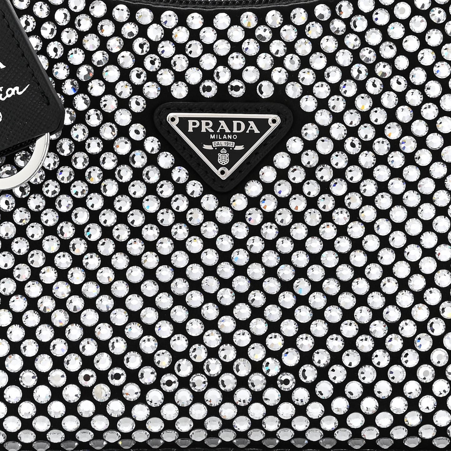 Satin Crystal Mini Re-Edition 2000 Bag Cristal