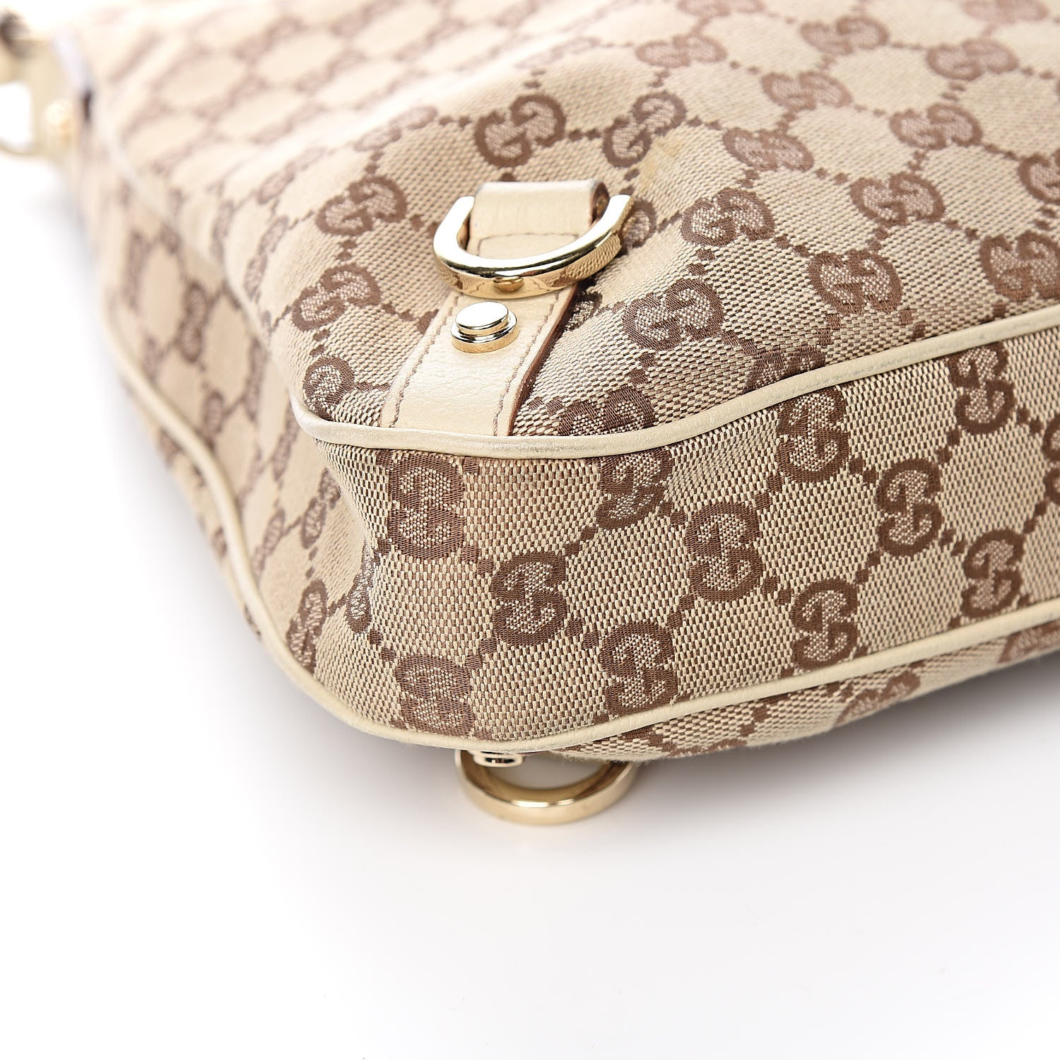 Gucci Monogram Large Abbey D Ring Hobo Off White 8 of 11