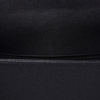 Chanel Caviar Quilted Medium Boy Flap So Black 10 of 10