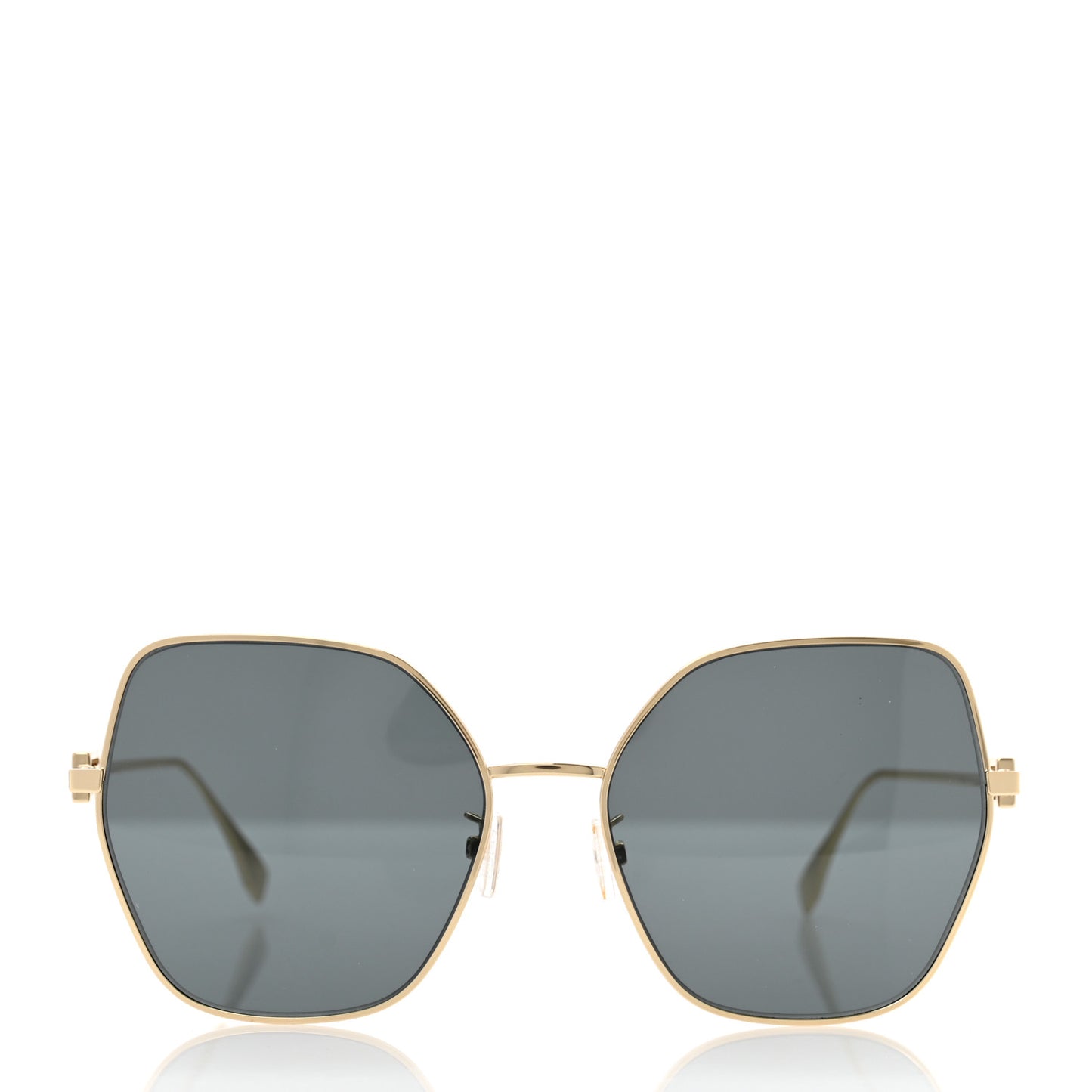 Metal Aviator Sunglasses FE40033U Light Gold