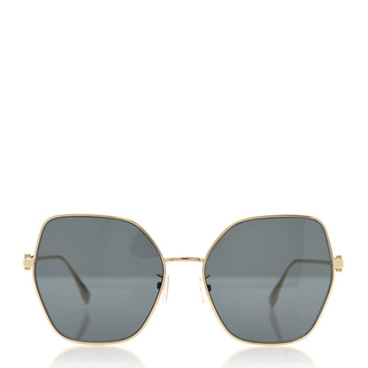 Fendi Metal Aviator Sunglasses FE40033U Light Gold 2 of 6