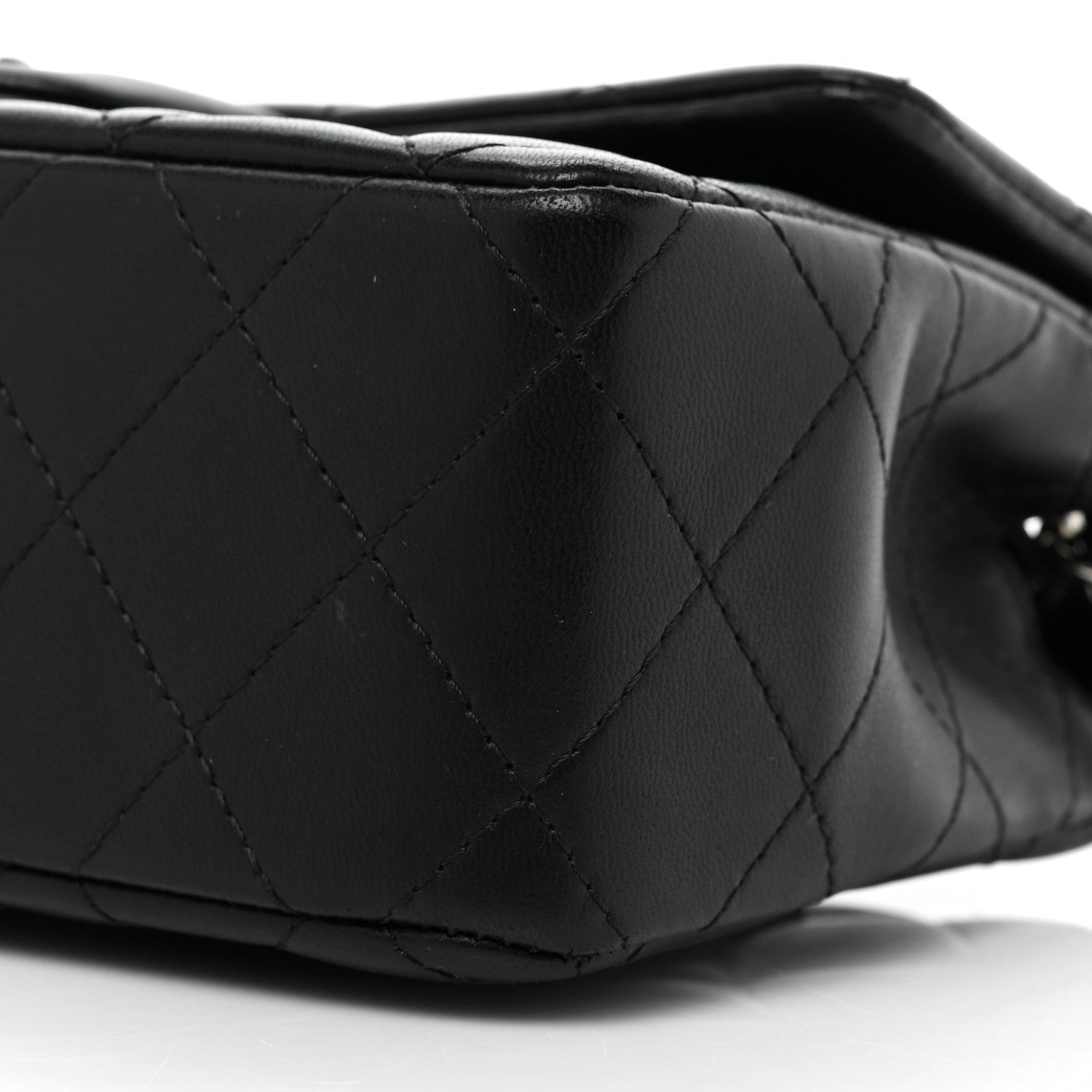 Chanel Lambskin Quilted Mini Rectangular Flap Black 8 of 19