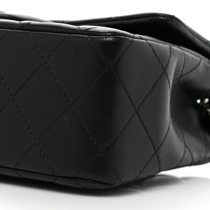 Chanel Lambskin Quilted Mini Rectangular Flap Black 8 of 19