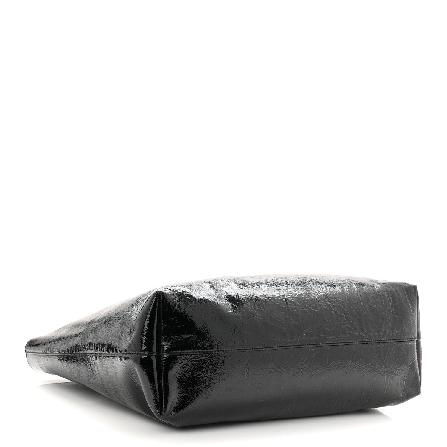 Saint Laurent Patent Calfskin Large Shopping Tote Black 8 of 21