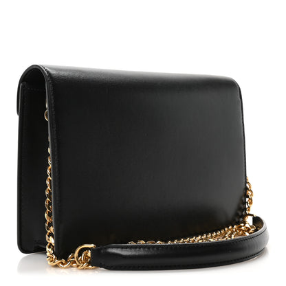 Celine Shiny Calfskin Triomphe Margo Wallet on Chain Black 3 of 10