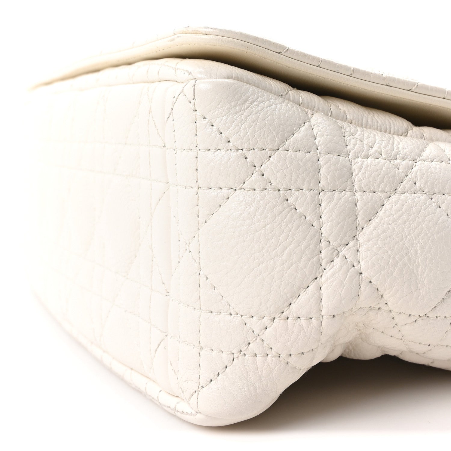 Christian Dior Grained Calfskin Cannage Large Caro Bag Latte 10 of 10