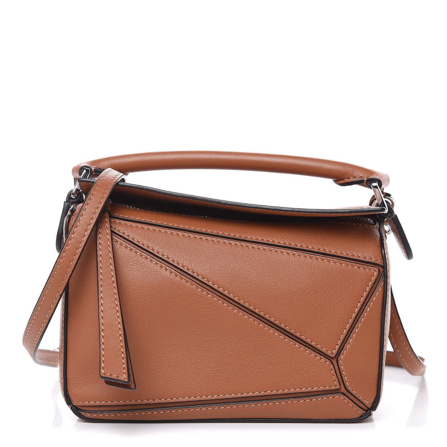 Calfskin Mini Puzzle Bag Tan