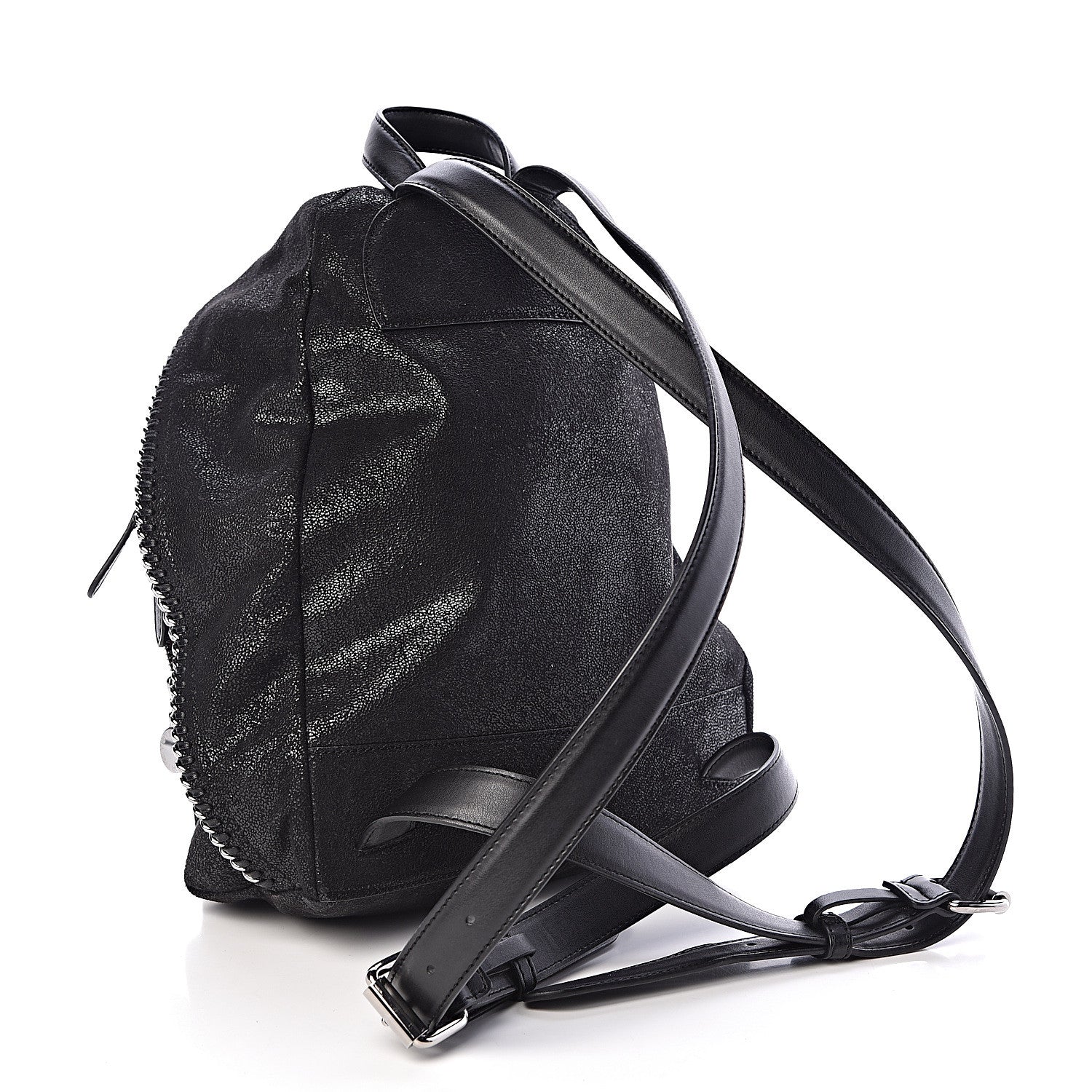 Stella McCartney Shaggy Deer Small Falabella Backpack Black 3 of 10