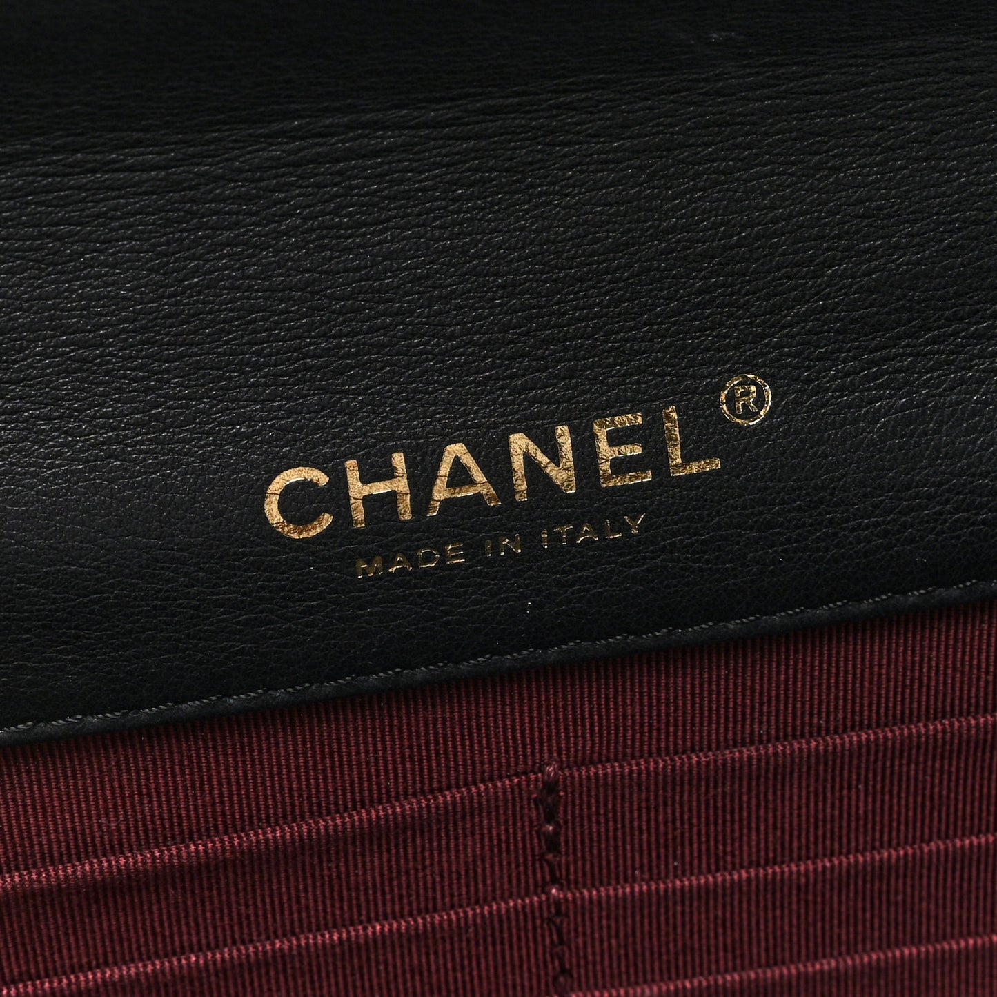 Patent Quilted Golden Class Wallet on Chain WOC Black