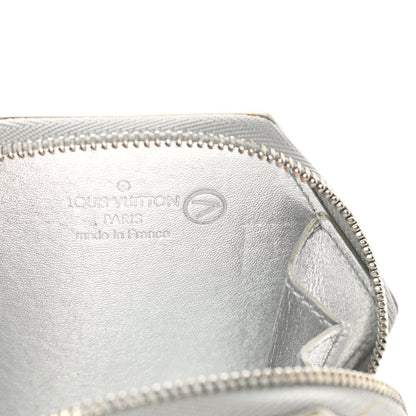 Louis Vuitton Vernis Folcon Snowflake Coin Purse MM Silver 6 of 10