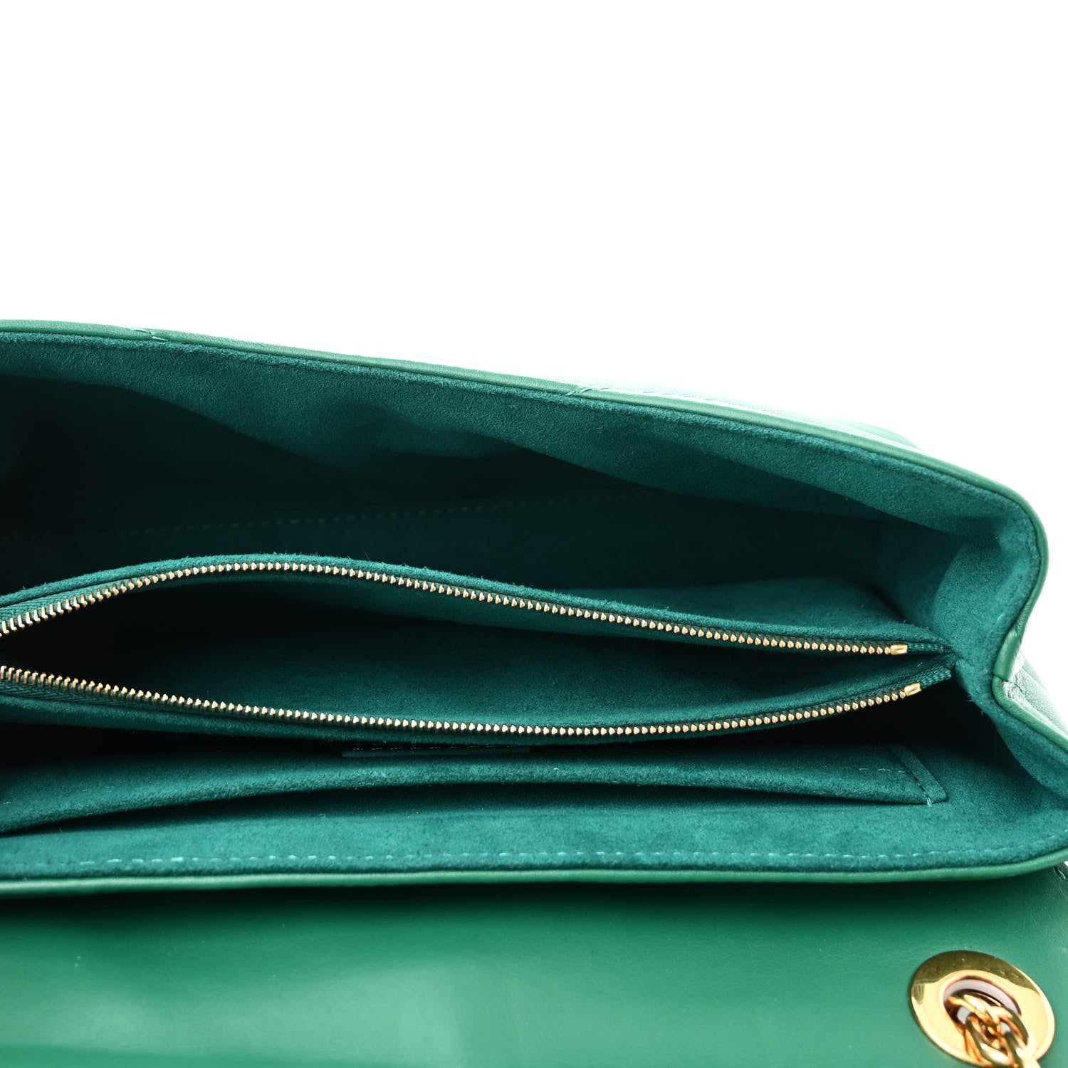 Louis Vuitton Calfskin New Wave Chain Bag MM NM Emerald 5 of 9