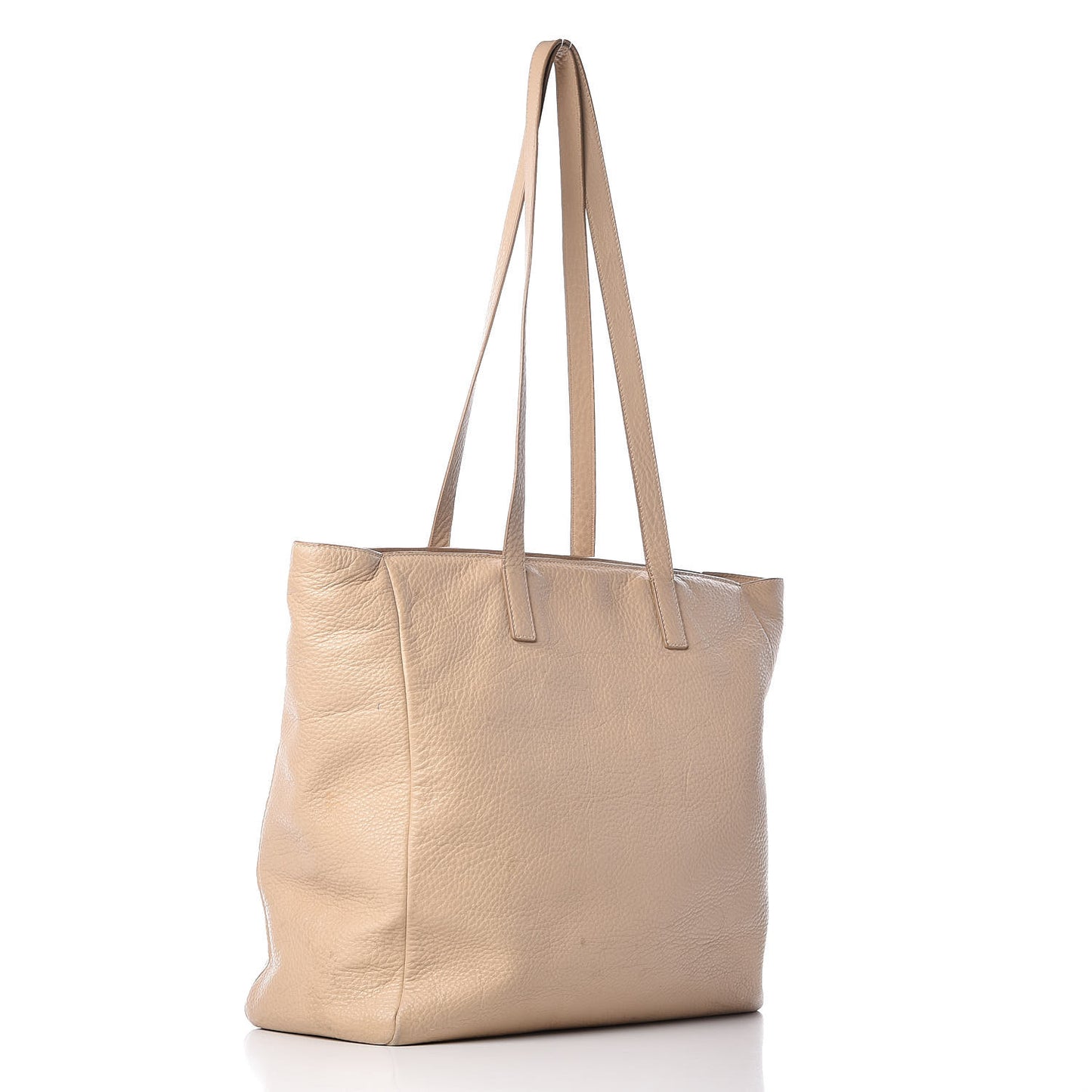 Vitello Daino Shopping Tote Cammeo