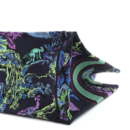 Christian Dior Canvas Embroidered Medium Toile de Jouy Voyage Book Tote Blue Multicolor 10 of 10