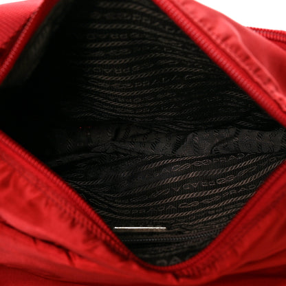 Prada Nylon Vela Small Hunting Bag Cherry 5 of 12