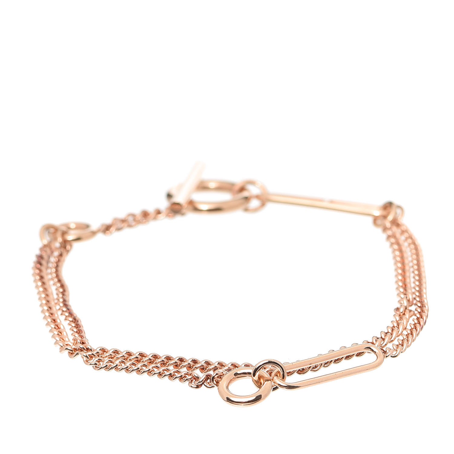 Hermes 18K Rose Gold Echappee Bracelet SH 1 of 5