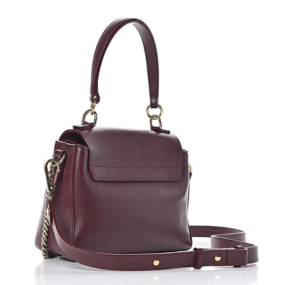 Chloe Calfskin Quilted Mini Faye Day Shoulder Bag Burnt Brown 3 of 9