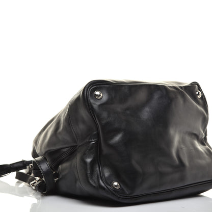 Prada Soft Calfskin Bucket Bag Black 7 of 8