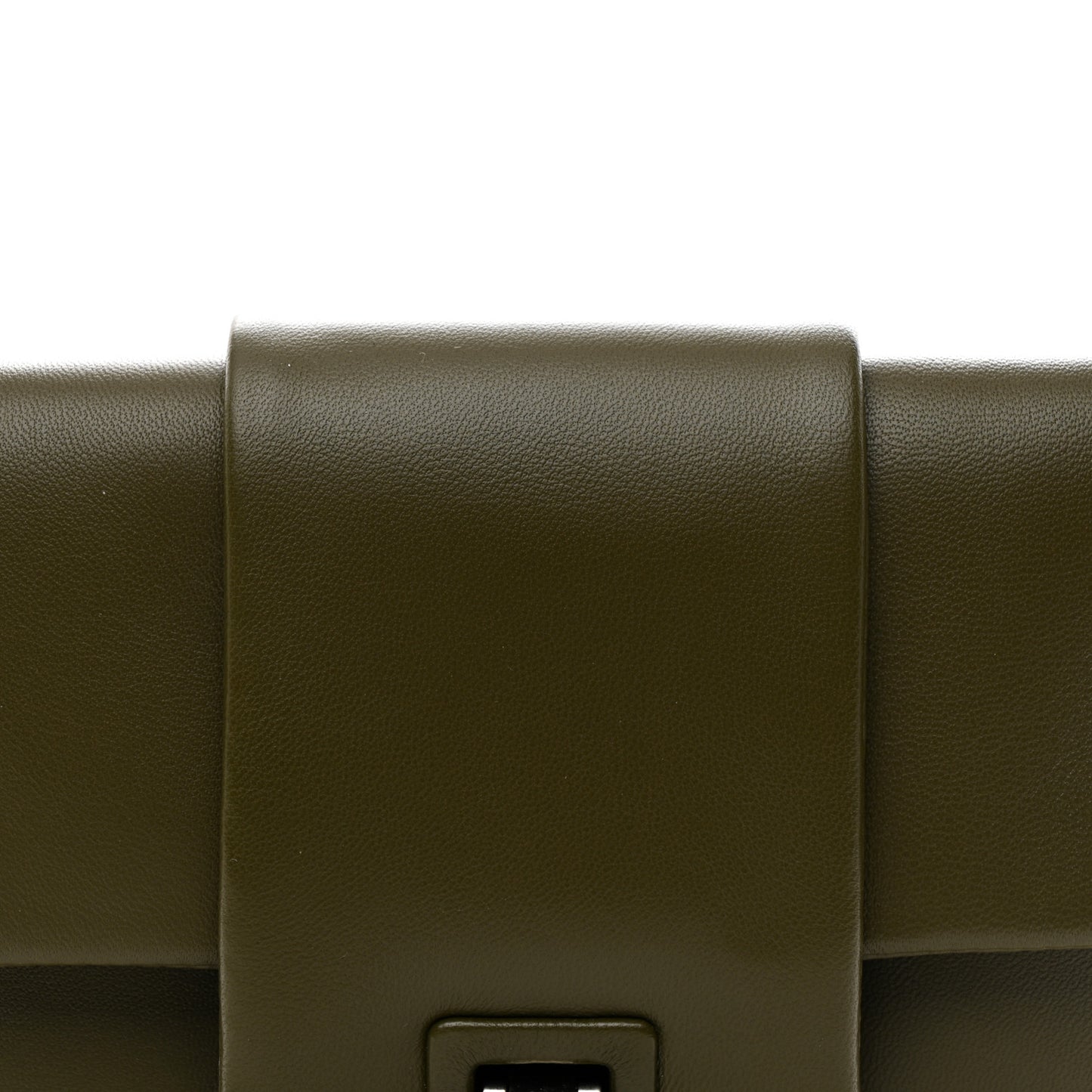 Nappa Flip Shoulder Bag Olive