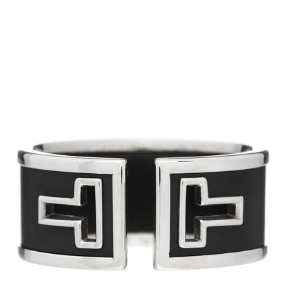 Tiffany Sterling Silver Black Ceramic T Cutout Ring 63 10.25 1 of 5