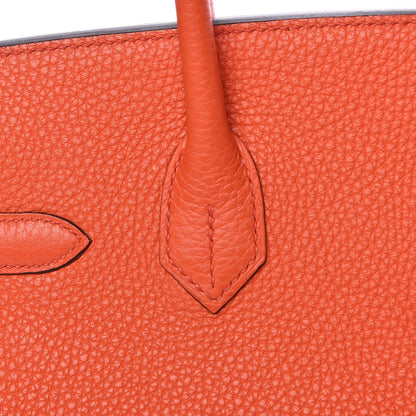 Hermes Togo Birkin 30 Orange Poppy 9 of 37