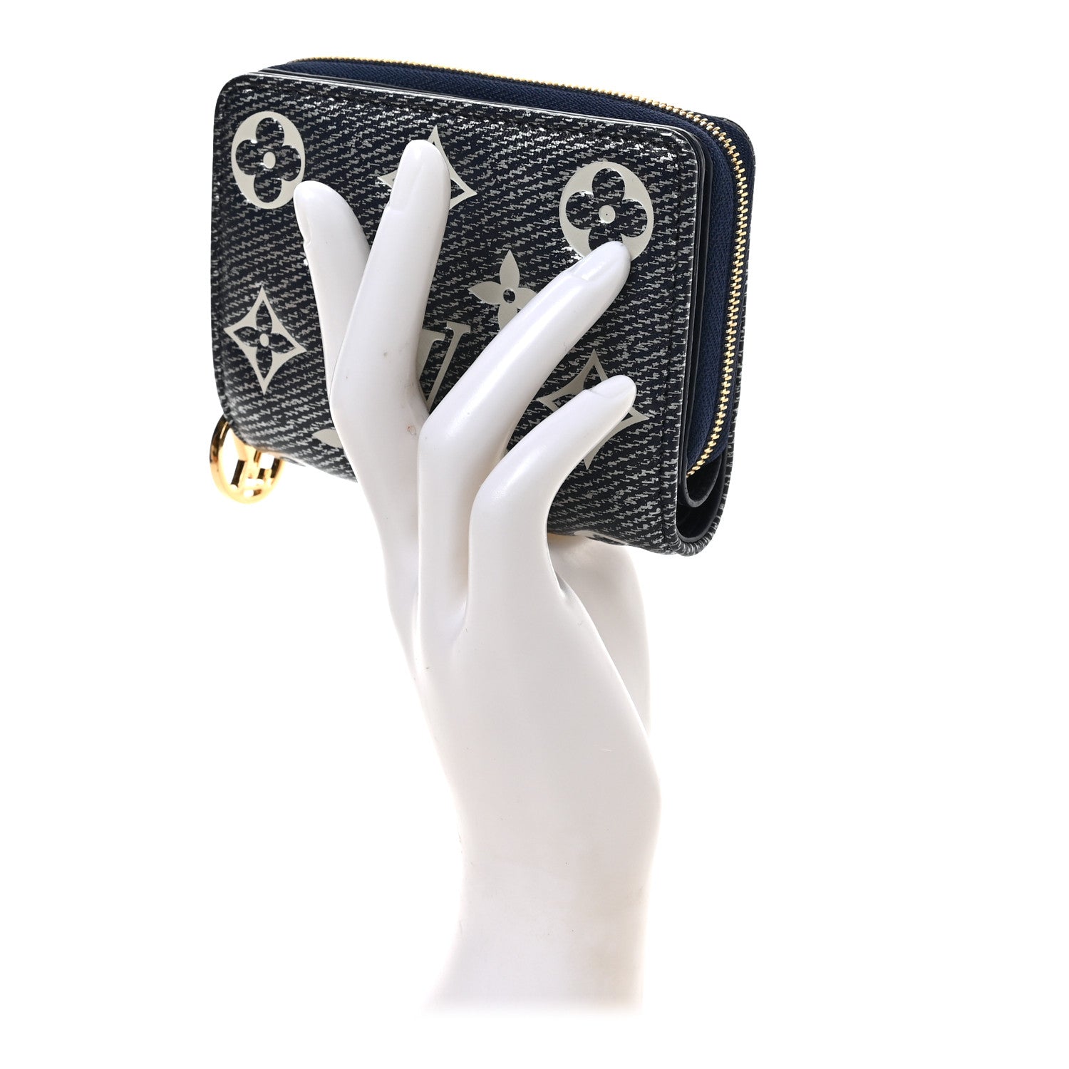 Louis Vuitton Hollographic Monoglam Lou Wallet Blue 4 of 14