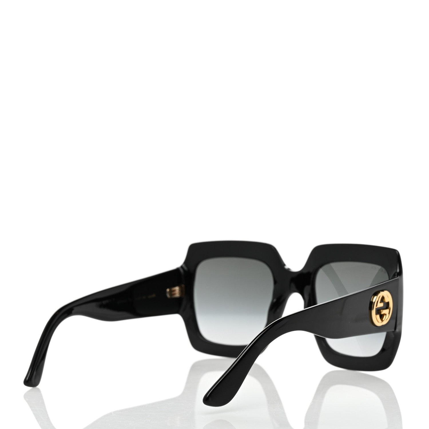Gucci Acetate Square Frame Sunglasses GG0053S Black 4 of 8