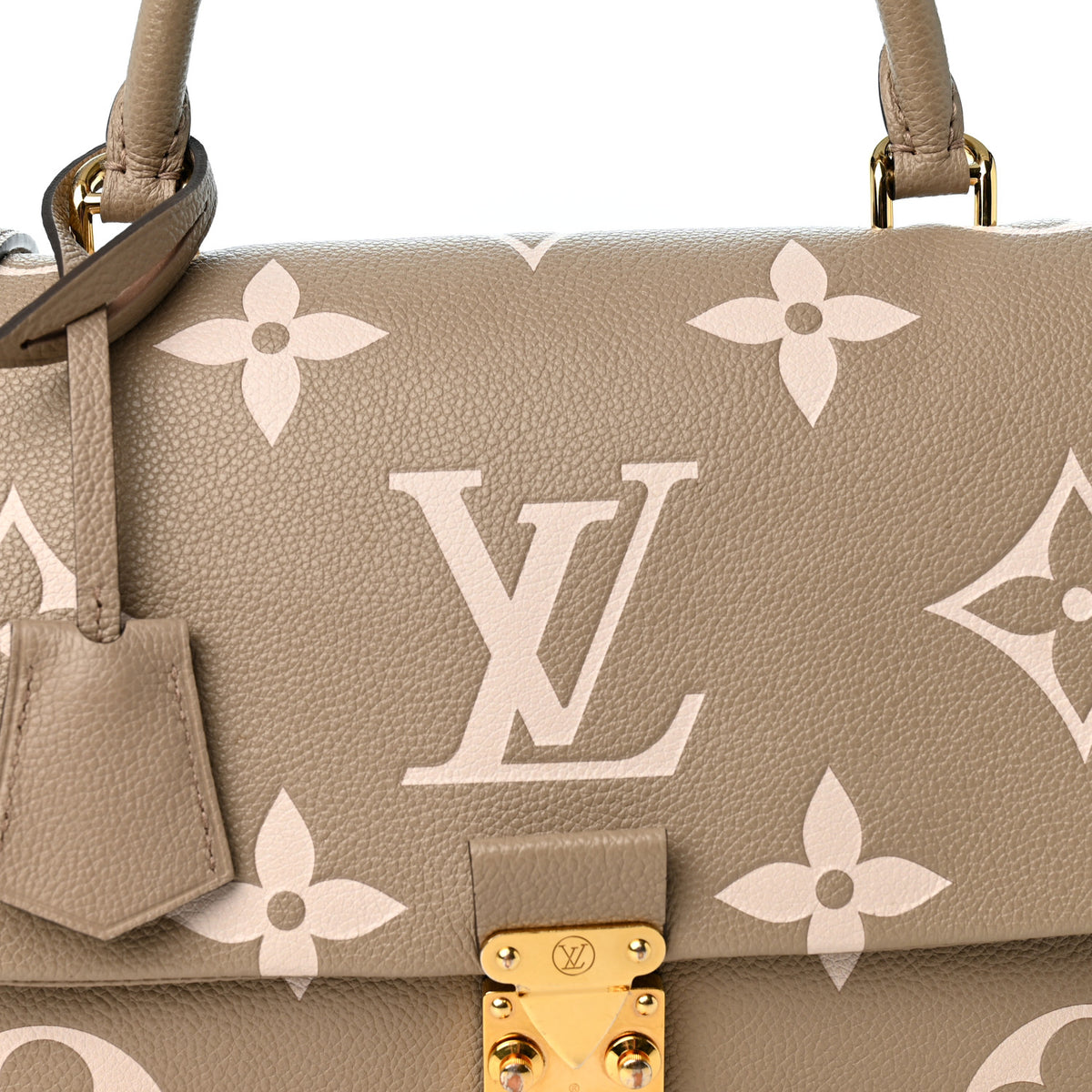 Louis Vuitton Empreinte Monogram Giant Madeleine MM Dove Grey Beige 6 of 8