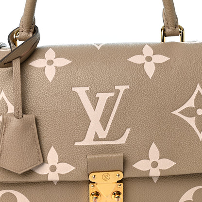 Louis Vuitton Empreinte Monogram Giant Madeleine MM Dove Grey Beige 6 of 8