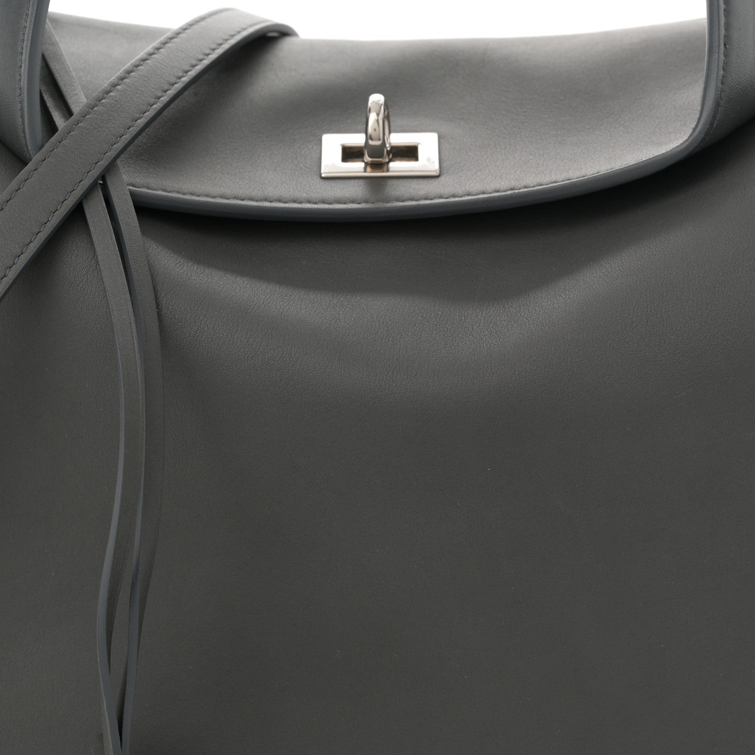 Balenciaga Natural Smooth Calfskin Medium Rodeo Top Handle Handbag Grey 8 of 12
