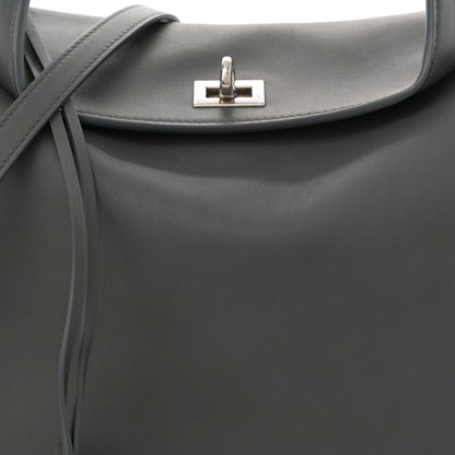 Balenciaga Natural Smooth Calfskin Medium Rodeo Top Handle Handbag Grey 8 of 12