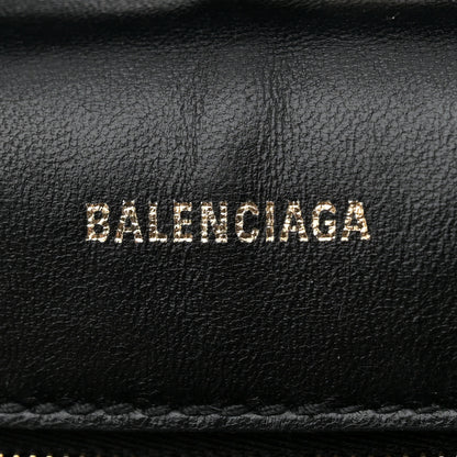 Balenciaga Semi Shiny Smooth Calfskin Small Downtown Shoulder Bag Black 6 of 12