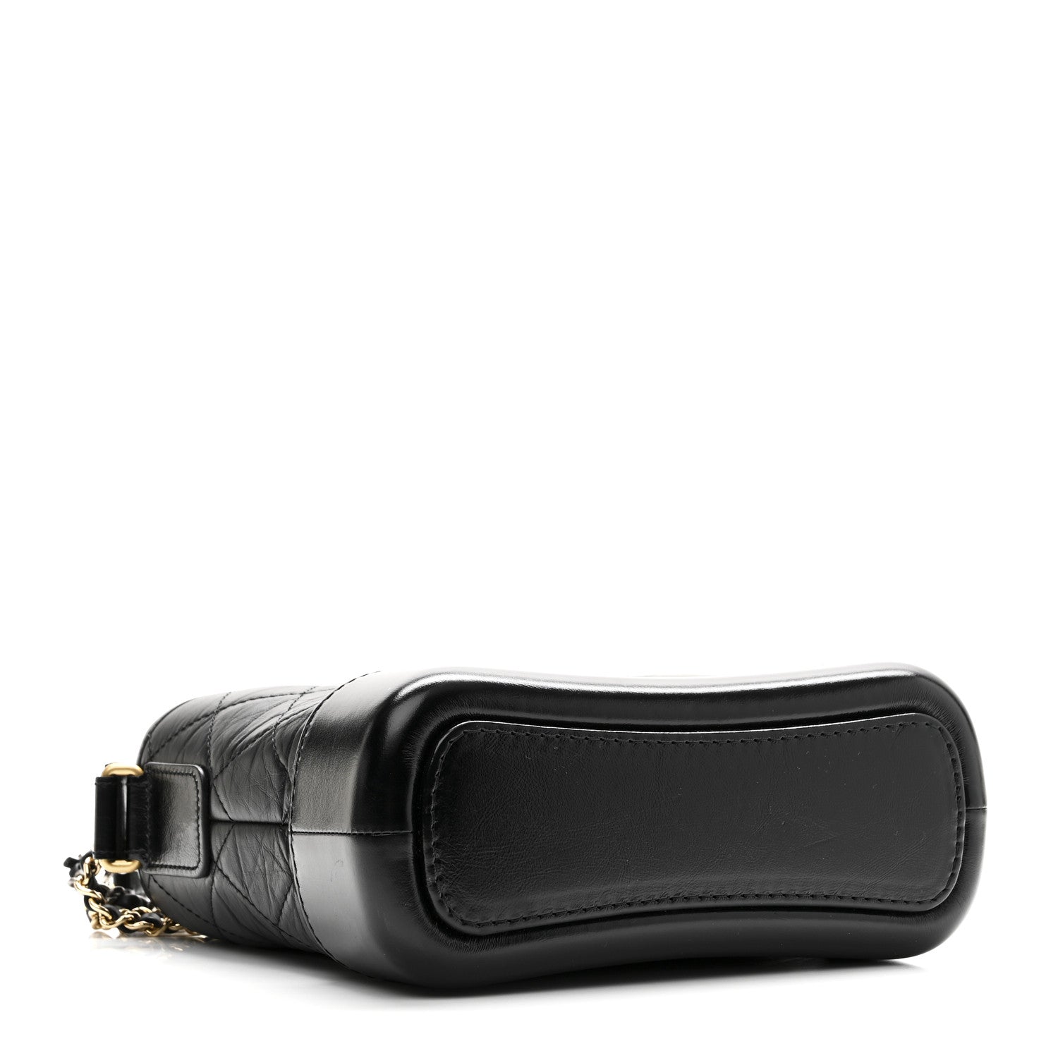 Chanel Aged Calfskin Quilted Small Gabrielle Hobo Black 4 of 10