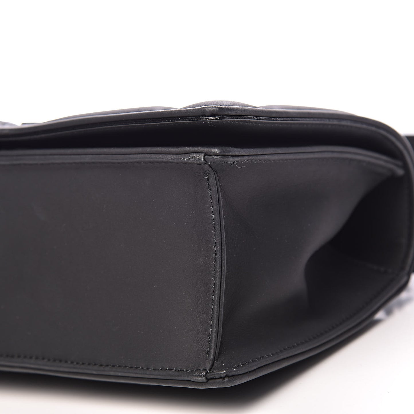 Ultra Matte Calfskin Small Diorama Flap Bag White Black