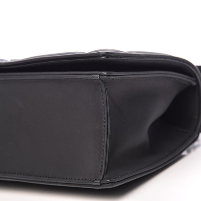 Christian Dior Ultra Matte Calfskin Small Diorama Flap Bag White Black 10 of 12