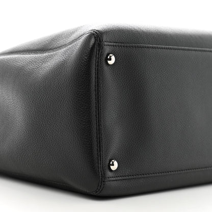 Chanel Calfskin Cerf Executive Shopper Tote Black 10 of 12