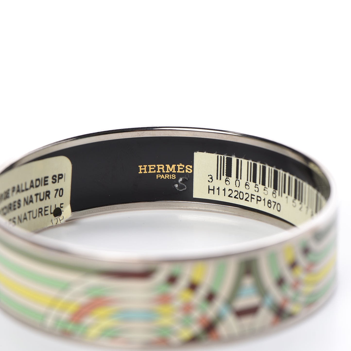 Enamel Printed Wide Spirographie Bracelet 70 Histoires Naturelle