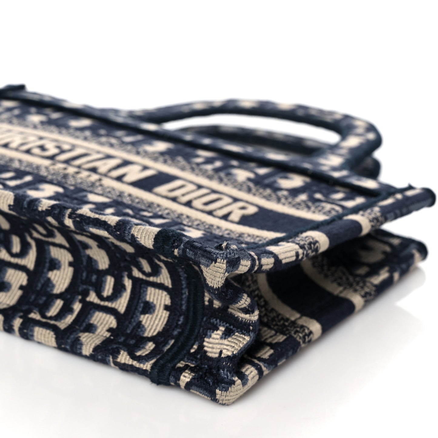 Oblique Mini Book Tote Blue Multicolor