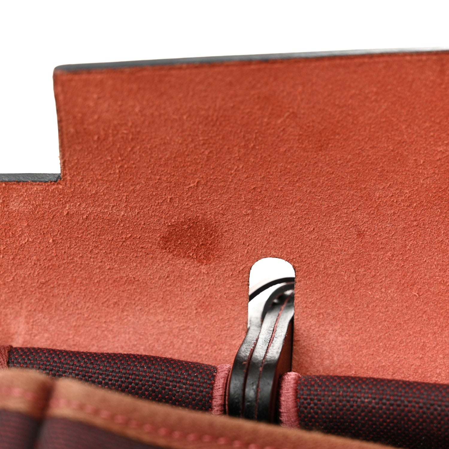 Hermes Military Toile Vache Hunter Herbag Zip 31 PM Chocolate Rouge Sellier Rouge H Cuivre 10 of 14