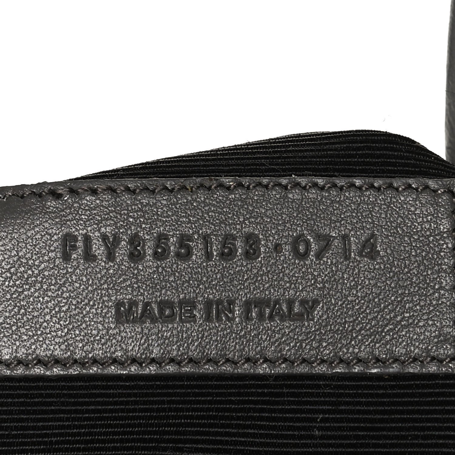 Saint Laurent Calfskin Crocodile Embossed Small Sac De Jour Fog 7 of 12