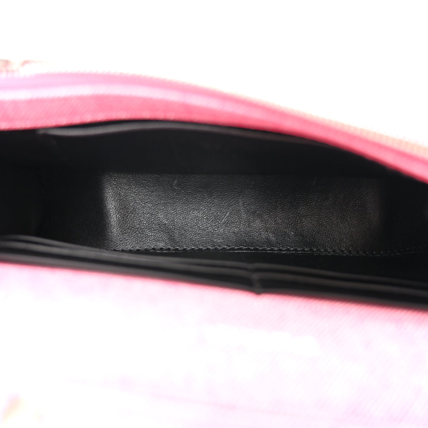 Nappa Denim Printed Hourglass Chain Bag Denim Pink