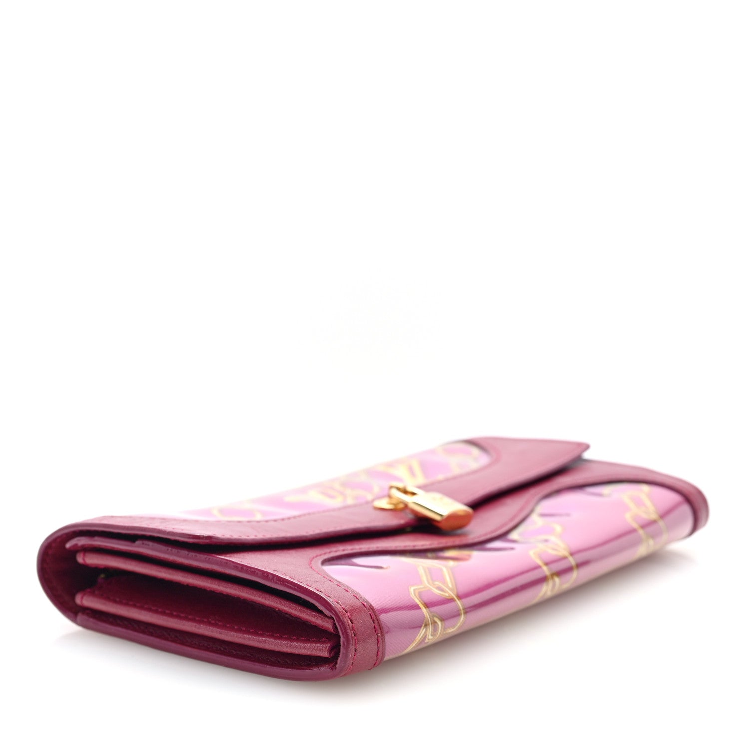 Louis Vuitton Monogram Charms Cabas Porte-Monnaie Wallet Fuchsia 4 of 6