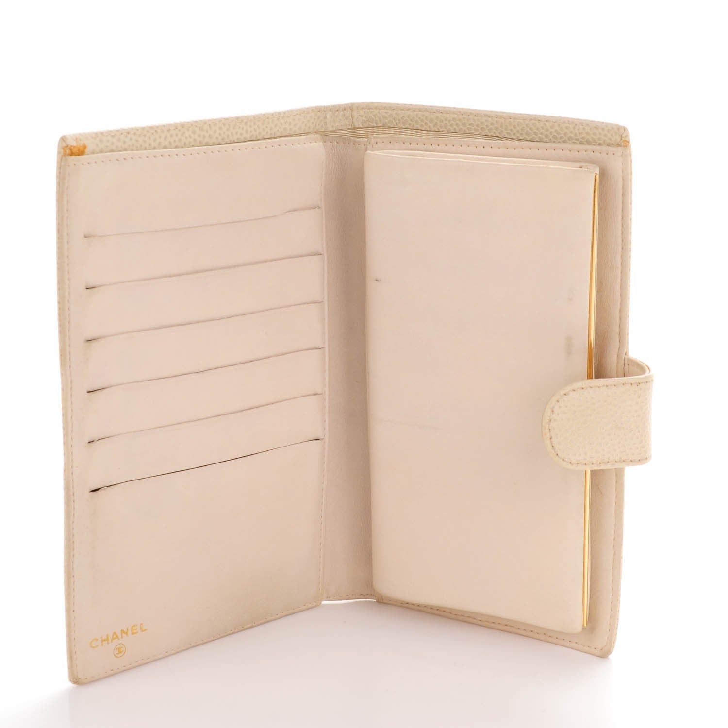 Chanel Caviar Timeless CC French Wallet Beige Clair 6 of 11