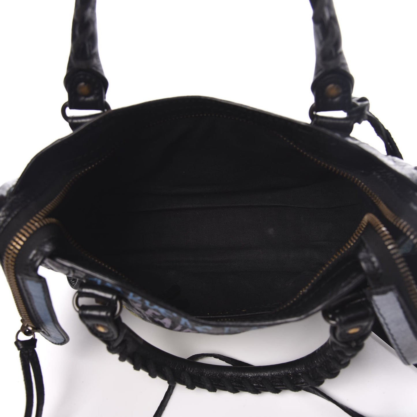 Agneau Arena Graffiti All Over Classic Hardware Mini City Black Multicolor