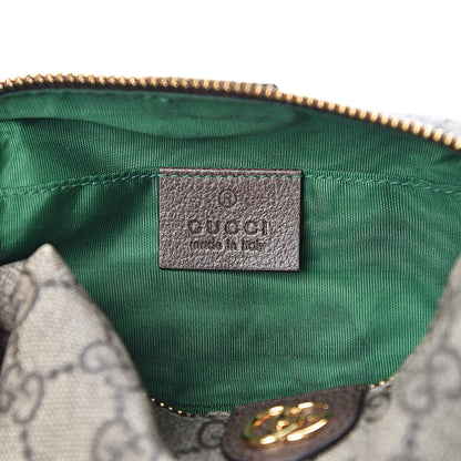 Gucci Soft GG Supreme Monogram Calfskin Small Ophidia Cosmetic Case Beige Ebony New Acero 6 of 7