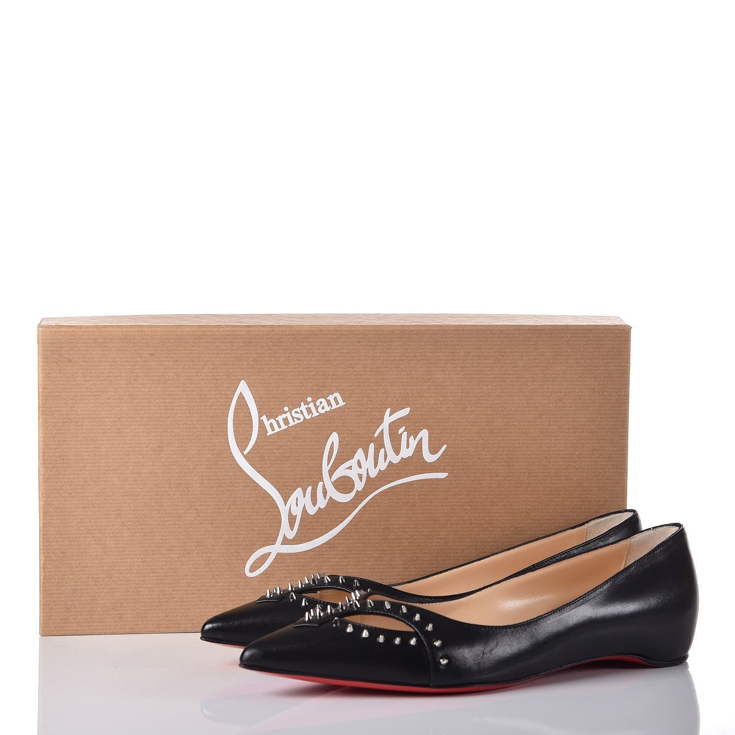 Shiny Nappa Catch Mex Flats 36.5 Black