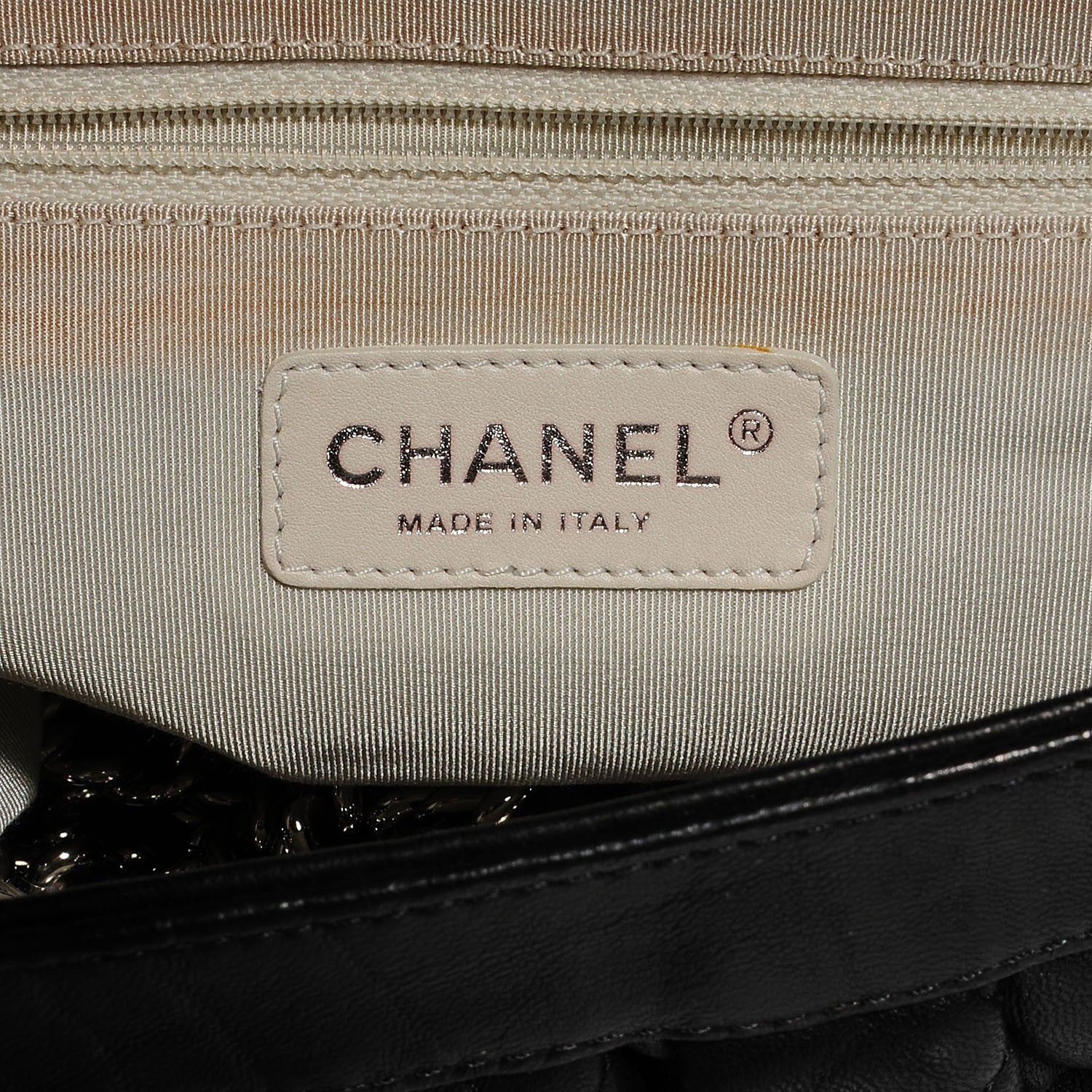 Chanel Crumpled Lambskin Chain Around Medium Messenger Black 5 of 7