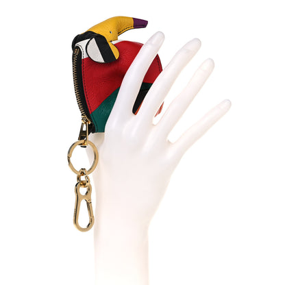 Loewe Calfskin Elephant Coin Purse Bag Charm Key Holder Multicolor 2 of 10
