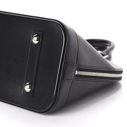 Louis Vuitton Epi Alma MM Black 7 of 9