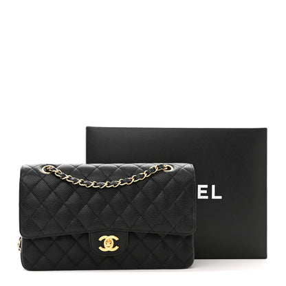 Chanel Caviar Quilted Medium Double Flap Black 3 of 13